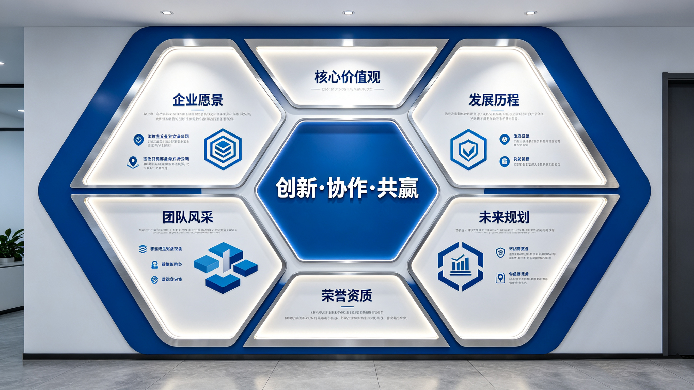 新晃企业文化墙六边形避坑指南（新手常犯5个错误）